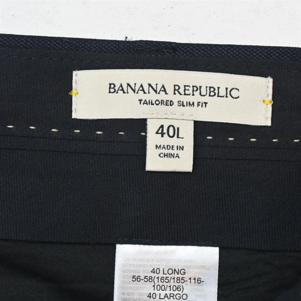 Banana Republic 44R 40x30 Navy Blue Reda Flexo Soft Shoulder Slim 809131 Suit